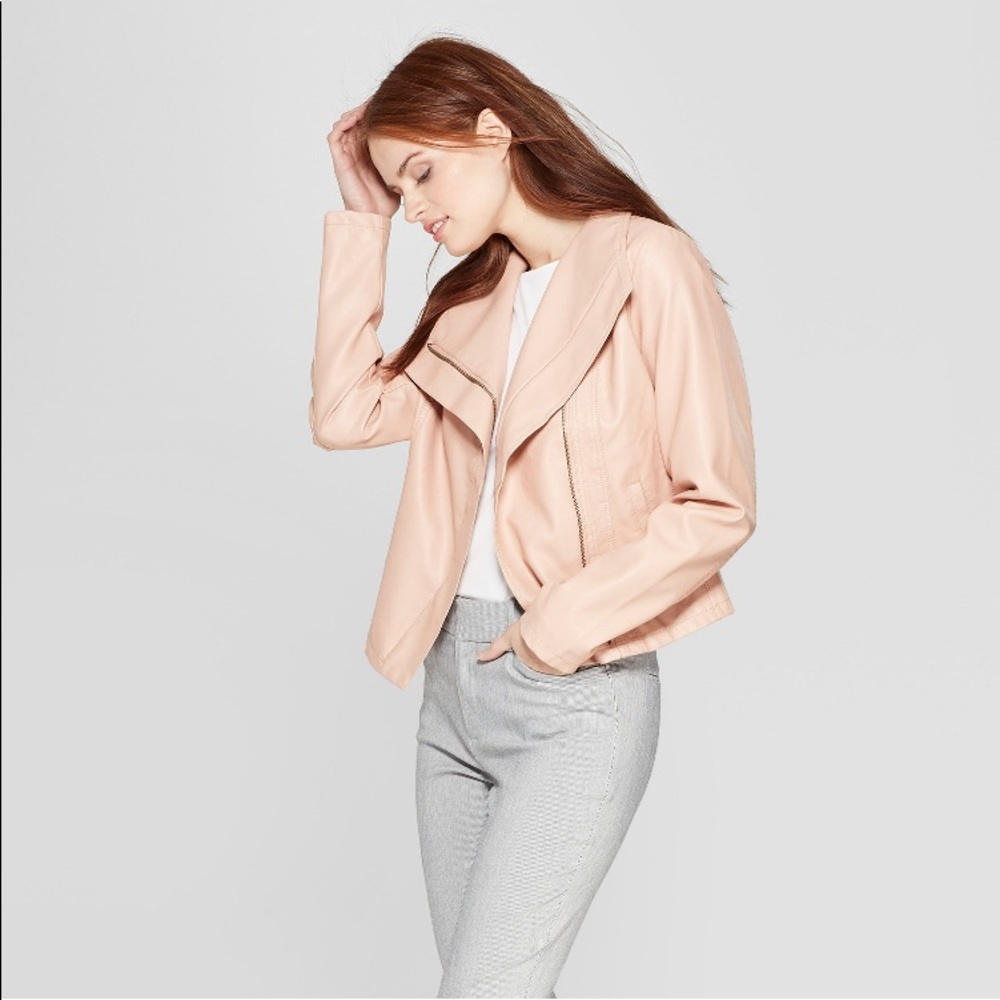 A New Day Asymmetrical Vegan Leather Jacket